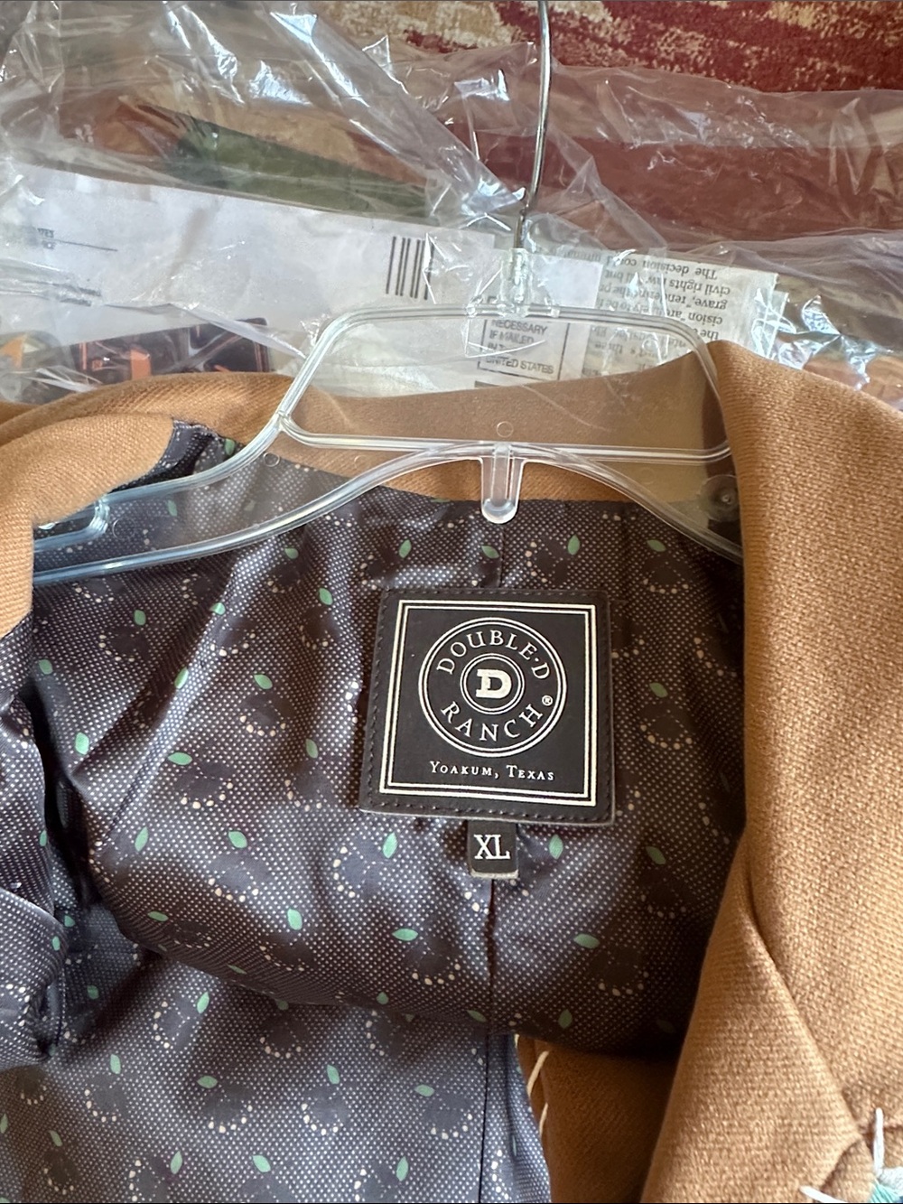 Double D Ranch Camel Brown Floral Embroidered Whipstitch Jacket - Picture 3 of 8